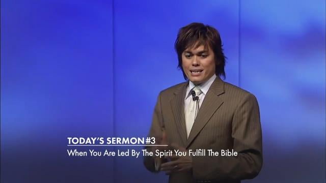 #003 Joseph Prince - When You Are Led By The Spirit You Fulfill The Bible