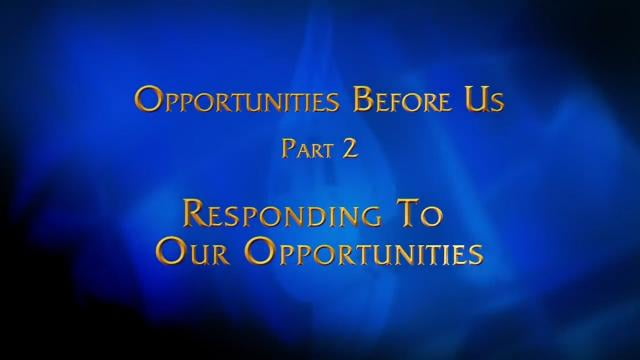 Charles Stanley - Responding to Our Opportunities