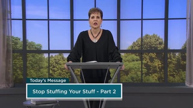 Joyce Meyer - Stop Stuffing Your Stuff, Part 2