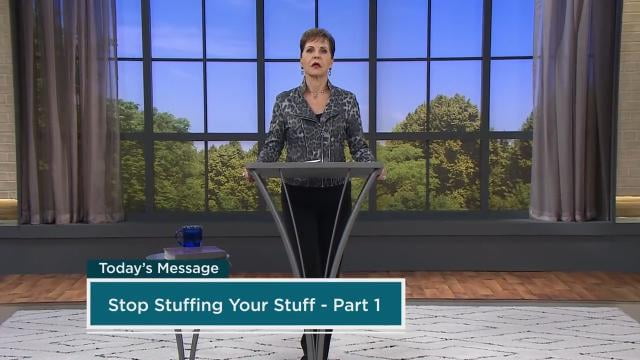 Joyce Meyer - Stop Stuffing Your Stuff, Part 1