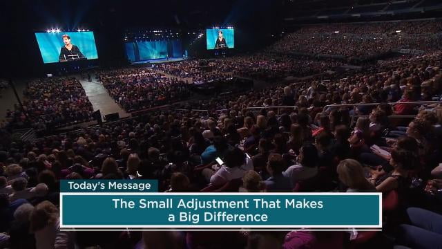 Joyce Meyer - The Small Adjustment That Makes A Big Difference - Part 2