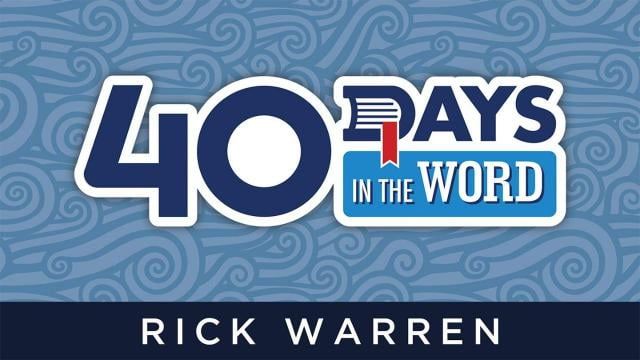 Rick Warren - 40 Days in the Word