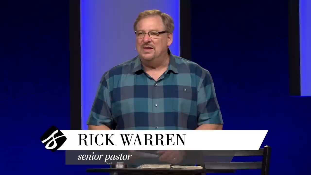 Rick Warren - How God's Goodness Restores You