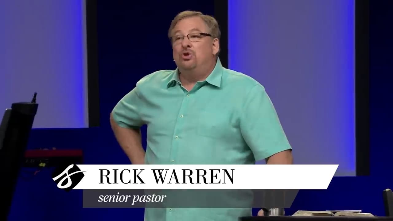 Rick Warren - How to Be Led by God's Spirit
