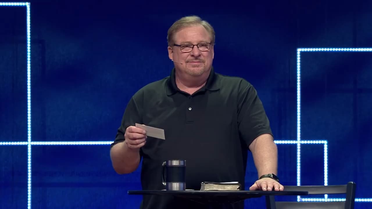 Rick Warren - Keeping Your Tank Filled Instead Of Running On Empty