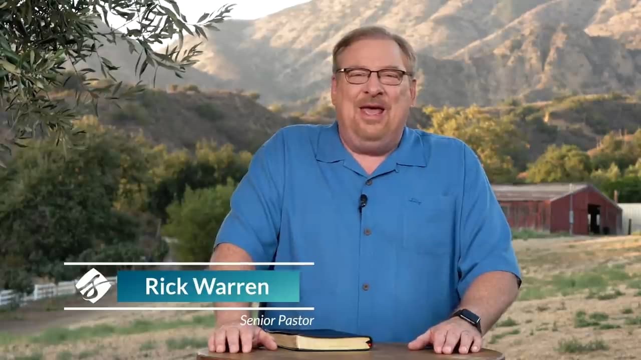 Rick Warren - A Faith That Doesn't Need To Hoard