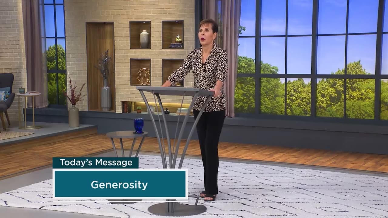 Joyce Meyer - Generosity
