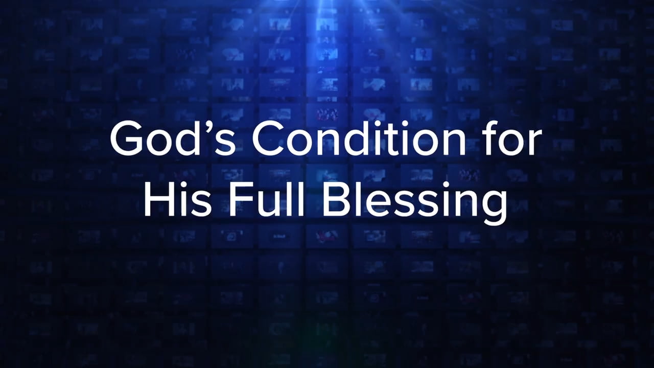 Charles Stanley - God's Condition for His Full Blessing