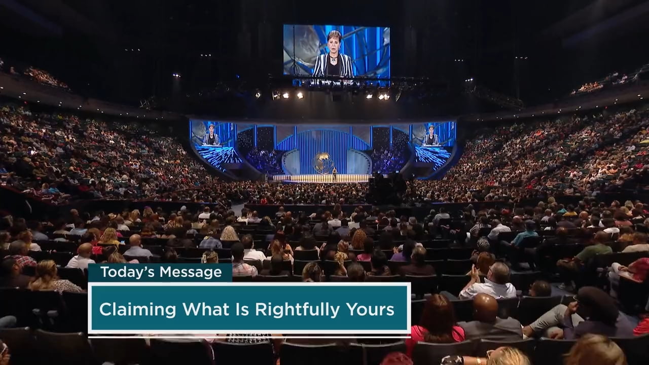 Joyce Meyer - Claiming What Is Rightfully Yours - Part 1