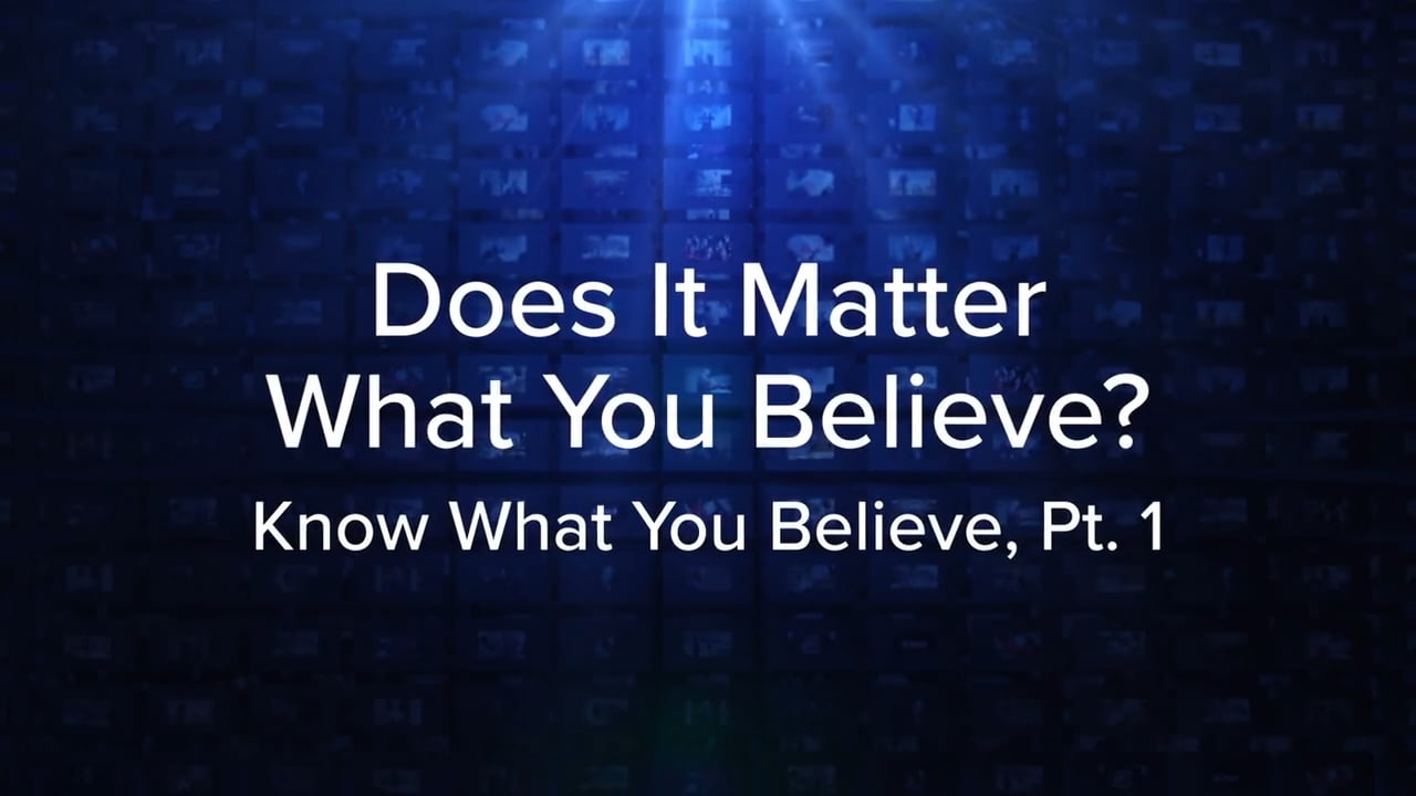 Charles Stanley - Does It Matter What You Believe?