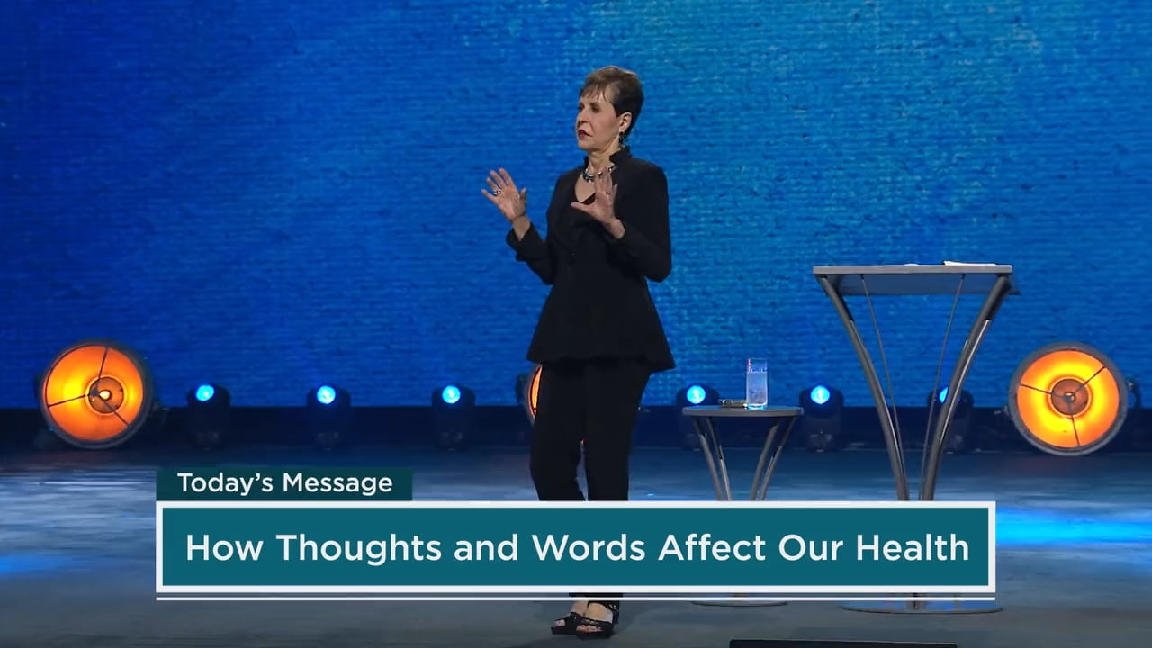 Joyce Meyer - How Thoughts and Words Affect Our Health - Part 1