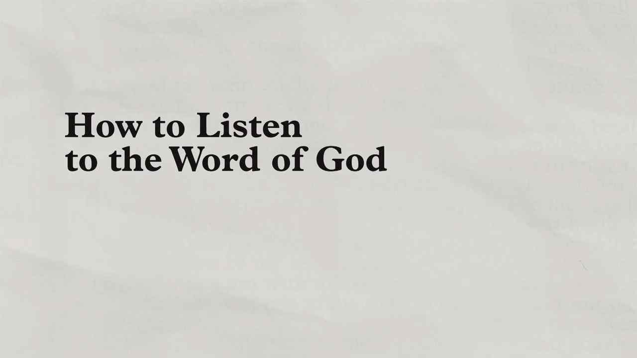 Charles Stanley - How to Listen to the Word of God