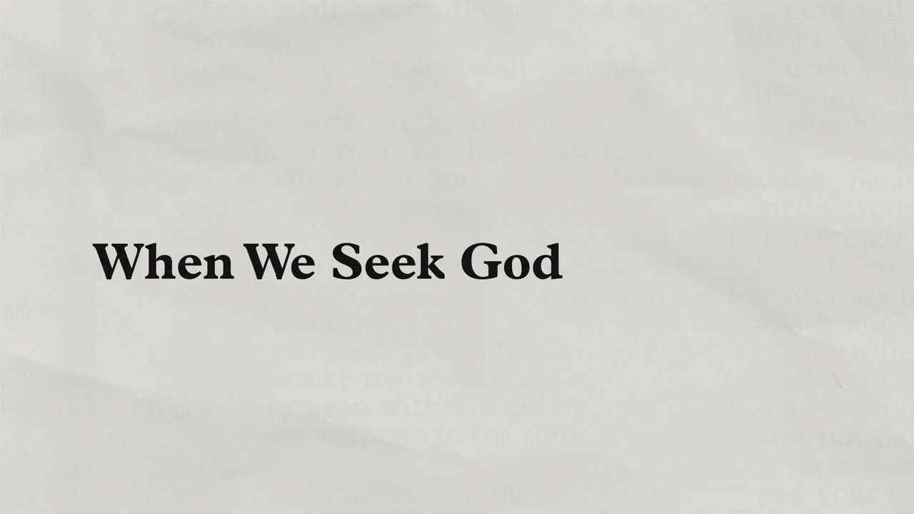 Charles Stanley - When We Seek God