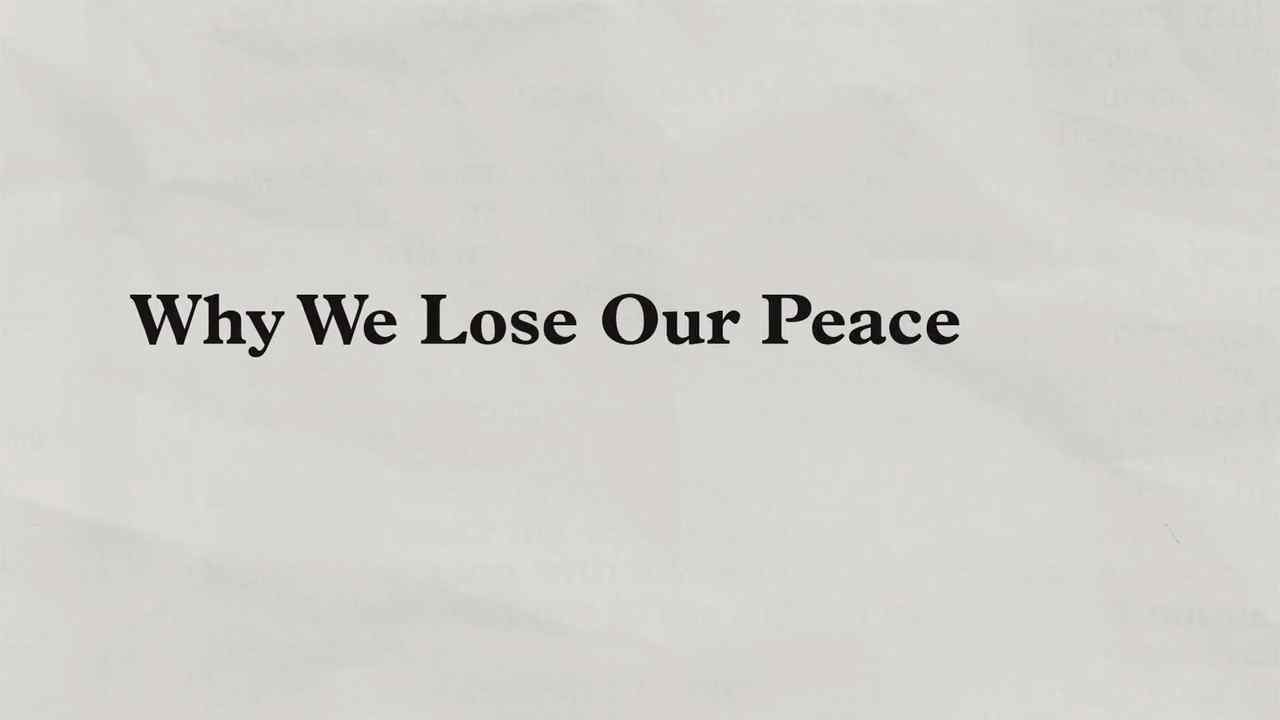 Charles Stanley - Why We Lose Our Peace