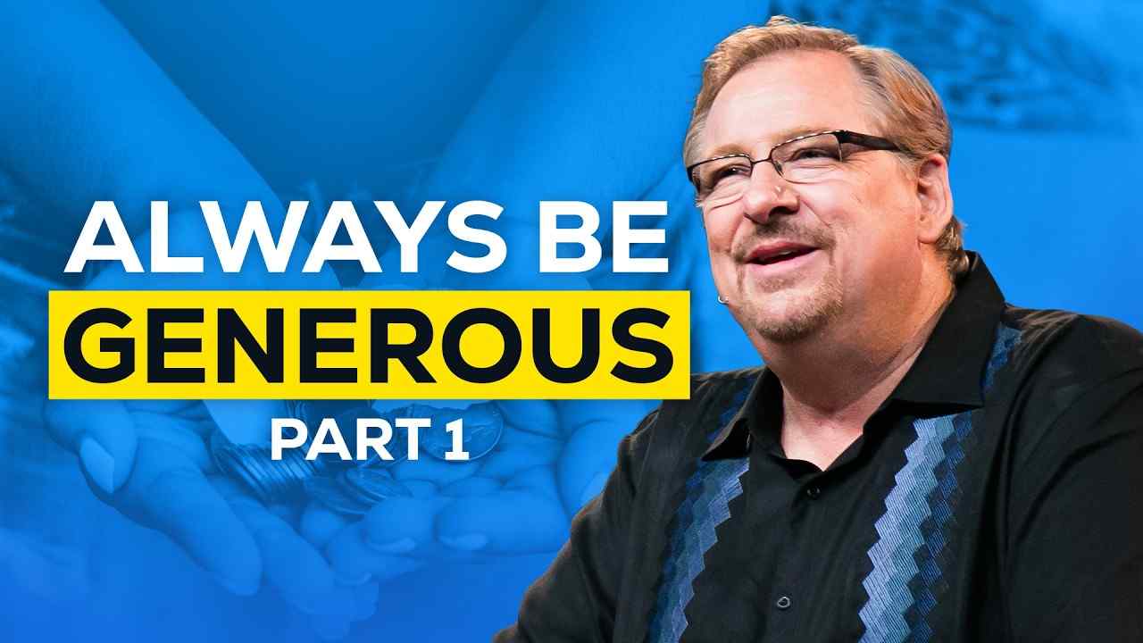 Rick Warren - 9 Divine Promises for Those Who Give from the Heart - Part 1